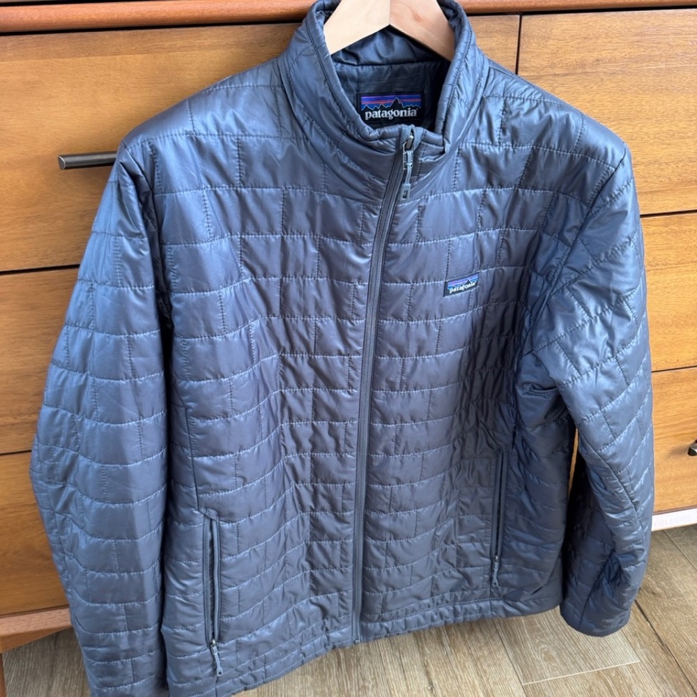 Patagonia Men's Nano Puff Jacket (Grey, Size L)
